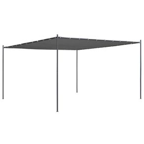 Gazebo with Slanted Roof  Anthracite /Beige