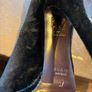 100% Authentic Gucci black velvet peep-toe pumps. Brand New Heels Image 7