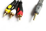 3.5mm to RCA Male Audio AV Cable Wire Cord