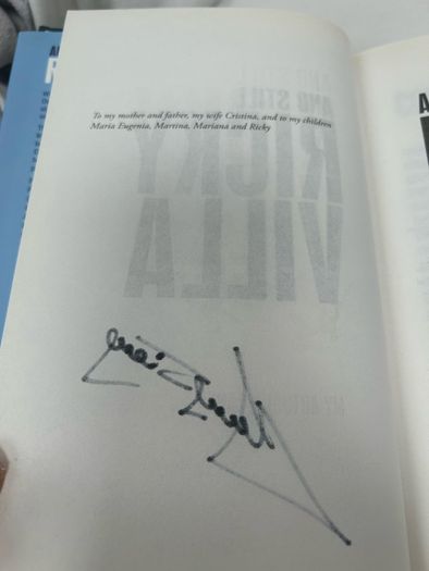 Hand Signed Ricky Villa Autobiography And Still Ricky Villa Spurs Football