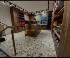 Shelving and wooden displays