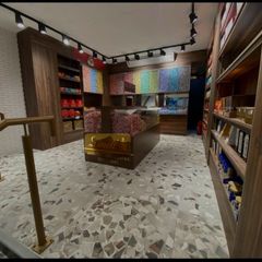 Shelving and wooden displays