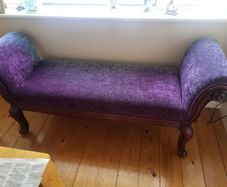Purple chaise longue