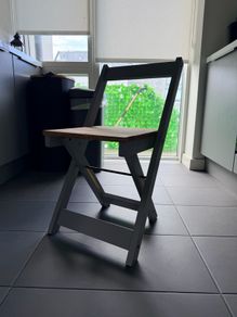 Set of 4 Folding Wooden Dining Chairs Like New / Never Used