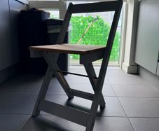 Set of 4 Folding Wooden Dining Chairs Like New / Never Used