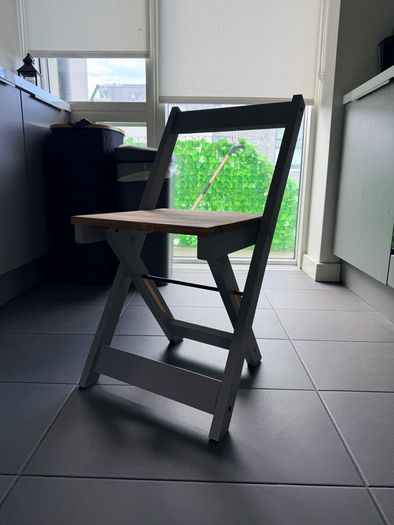 Set of 4 Folding Wooden Dining Chairs Like New / Never Used
