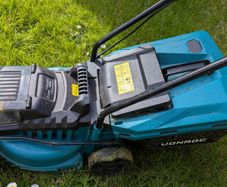 Cordless Lawn Mower + Grass Trimmer Set (Batteries Included