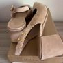 Unisa beige sling back suede shoes Image 7