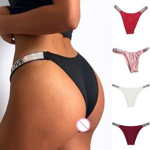 Brazilian rhinestone thong