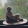Antique Silver Cherub Figure Image 2