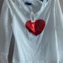 heart top fits size fits 6-8-10 new Image 2