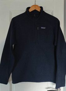Patagonia navy half zip jumper
