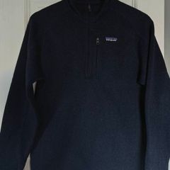 Patagonia navy half zip jumper