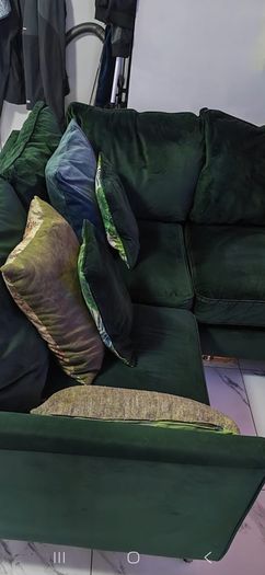 Velvet sofa