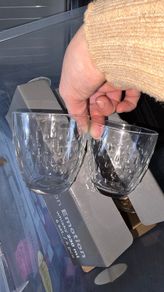 Set of glass tumblers