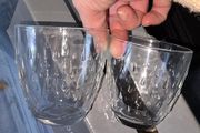 Set of glass tumblers