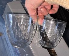 Set of glass tumblers