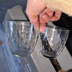 Set of glass tumblers