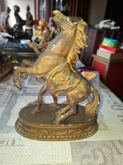 Antique Sculpture 19th century French Marley Horse Figurine, Postage Available or Collection