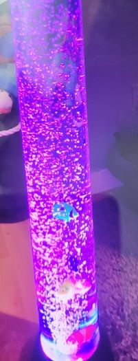 Artificial fish cube tank,mood changing light