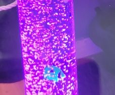 Artificial fish cube tank,mood changing light