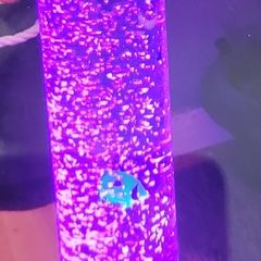 Artificial fish cube tank,mood changing light