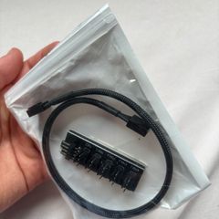 PC fan hub splitter (CPU + 4 FAN) with cable