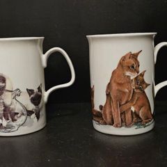 Vintage Kirkham Cat Lovers Design Mugs