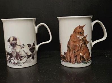Vintage Kirkham Cat Lovers Design Mugs