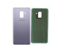 Samsung Galaxy A8 2018 A530 Battery Back Cover Rear Glass Panel Grey & Adhesive - FHT45SMBK