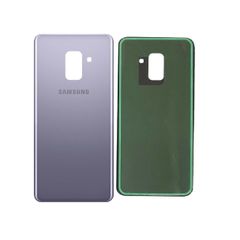 Samsung Galaxy A8 2018 A530 Battery Back Cover Rear Glass Panel Grey & Adhesive - FHT45SMBK