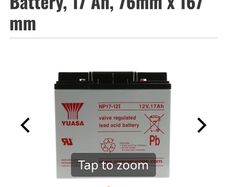 yuasa 12v 17ah battery