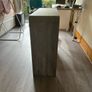 Grey Console Table with glass shelf Image 2