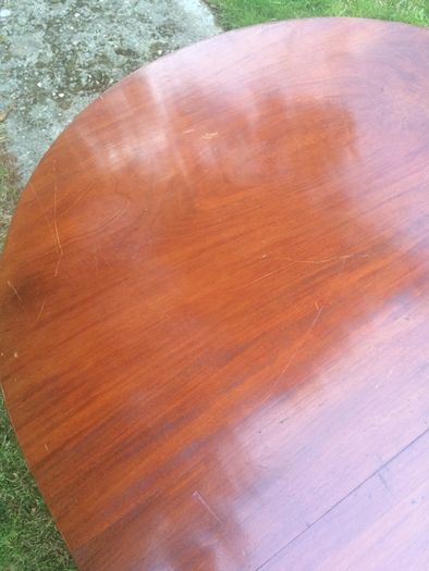 Antique Mahogany Dining Table restoration Project