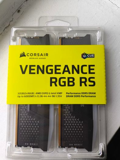 Brand New RAM Corsair Vengeance RGB 32GB DDR5 6000mhz Cl36 Xmp Expo