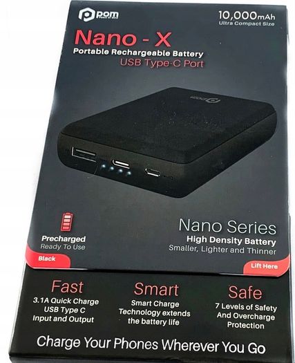 Portable 10000mAh Fast Charger Power Bank USB C port