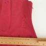 Red dress linen blend flower motifs size 10 Image 6