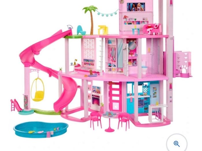 barbie dream house and campervan all accessories boxed up together