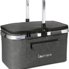 22L Cooler Bag,Insulated Picnic Basket,Isothermal Lunch Bag ,Collapsible Cooler Bag,Shopping Baskets for Camping/Outdoor Activities/Family Travel/BBQ/Shopping (FREE POSTAGE)