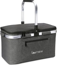 22L Cooler Bag,Insulated Picnic Basket,Isothermal Lunch Bag ,Collapsible Cooler Bag,Shopping Baskets for Camping/Outdoor Activities/Family Travel/BBQ/Shopping (FREE POSTAGE)