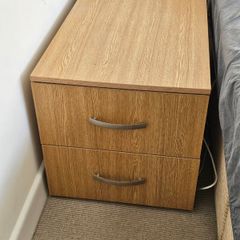 Long bedside table large side nightstand 4 laptops