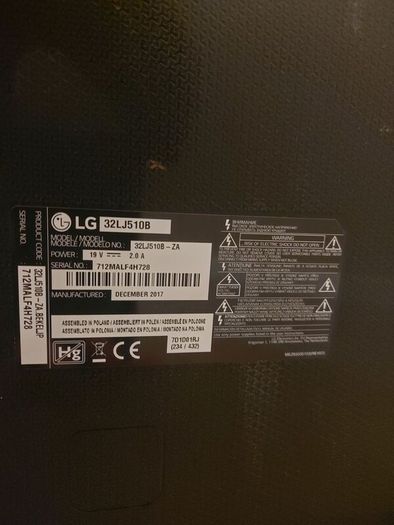 Lg 32" Led Tv