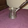 Vintage Turkish Coffee Pot with Mother of Pearl inlay handle Image 2