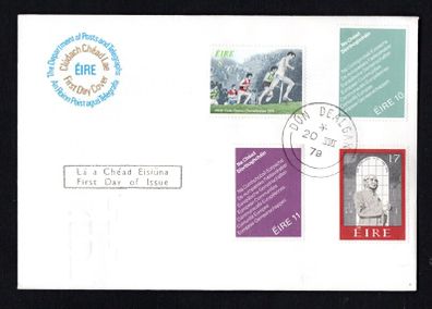1979 Ireland Events: Worlds Cross Country Championships. European Parliamentary Elections. Centenary of the Death of Sir Rowland Hill Commemorative Stamps Post & Telegraph First Day Cover (FDC) with Dun Dealgan (Dundalk) steele cancel