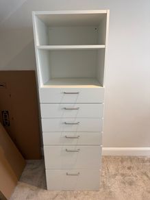Ikea cabinet storage with 6 drawers