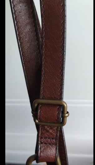 M&S Collection Genuine Leather Crossbody  Dark Tan