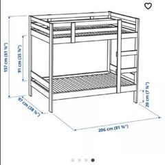 IKEA  Mydal bunk bed white in excellent condition. Intact as new.