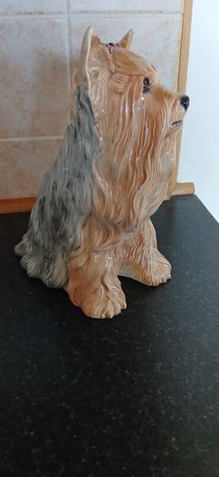 beautiful Yorkshire terrier figurine