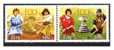 2004 Ireland Centenary of Camogie Commemorative Stamps Mint Never Hinged (MNH)