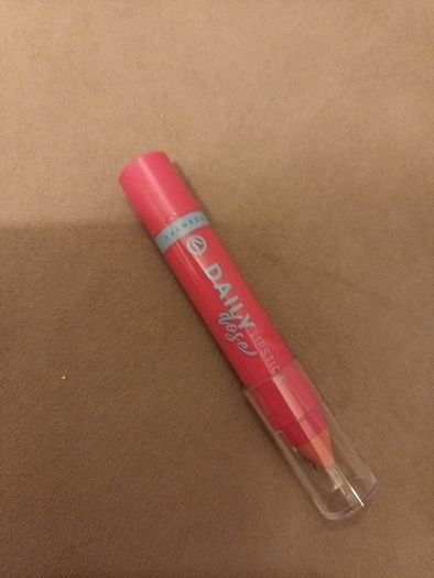 Pink lip crayon